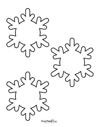Snowflake Outline Medium 5