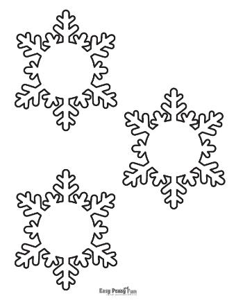 Snowflake Outline Medium 6