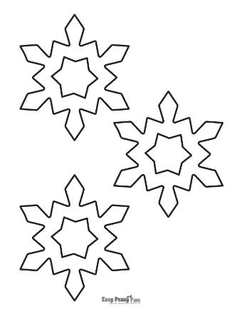 Snowflake Outline Medium 7