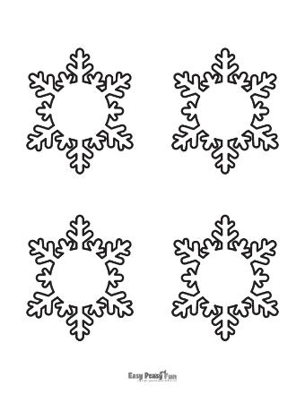 Snowflake Outline Small 6