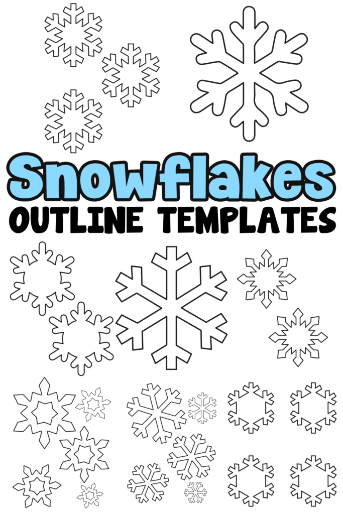 Free Printable Snowflake Templates - Snowflake Outline Templates
