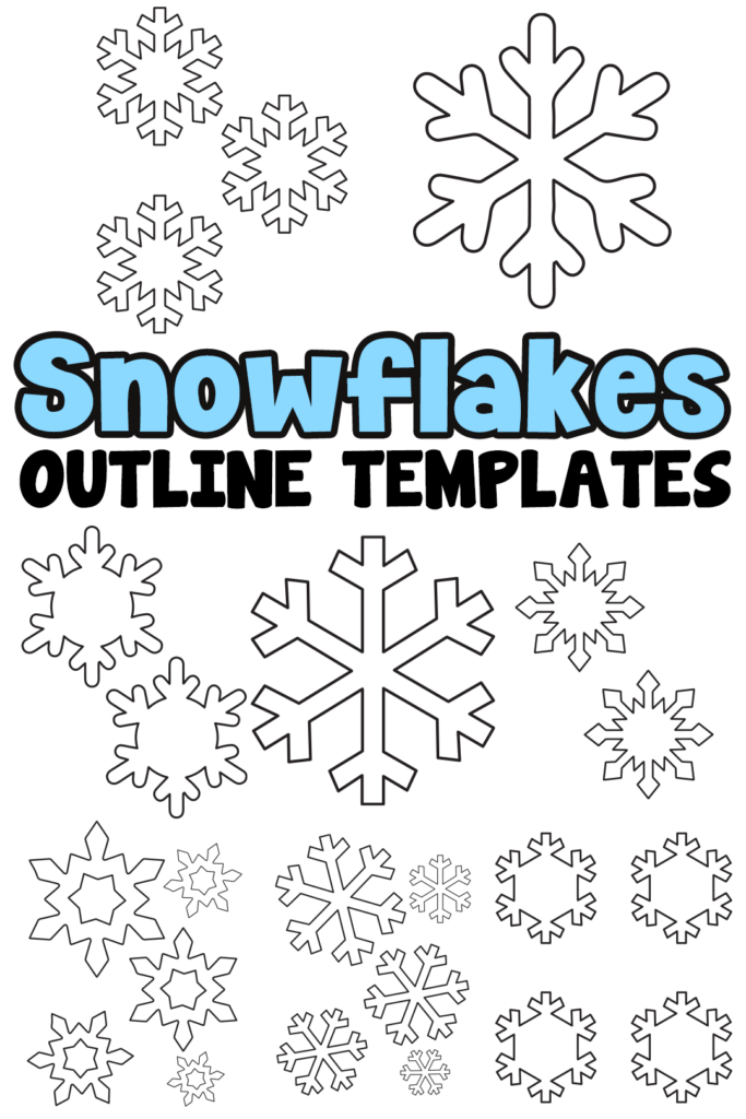 Snowflake Outline Printable