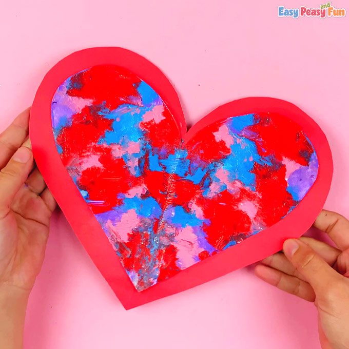 DIY Easy Heart Symmetry Art