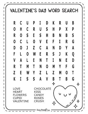 Fun Valentine's Day Word Search Puzzle 5