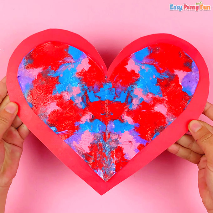 Paper Heart Symmetry Art
