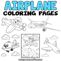 Printable Airplane Coloring Pages – Lots of Free Sheets