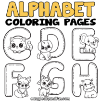 Free Printable Letters Alphabet Coloring Pages