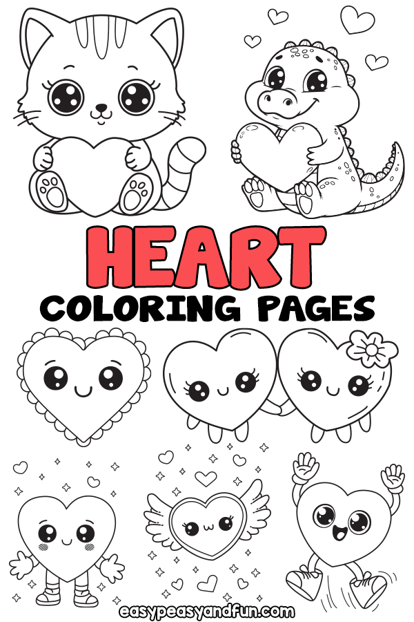Printable Heart Coloring Pages