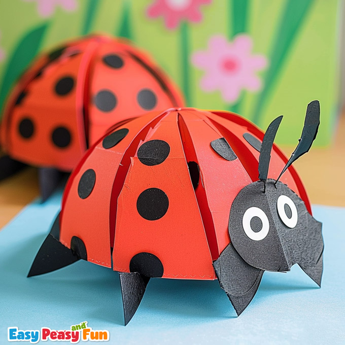 Paper Ladybug craft