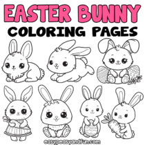 Printable Easter Bunny Coloring Pages – Lots of Free Sheets