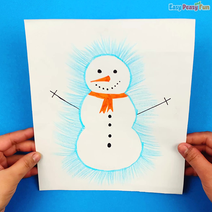 Snowman Silhouette Art