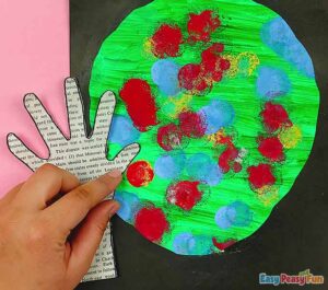 Hand Tree Scapes Handprint Tree Craft - Easy Peasy and Fun