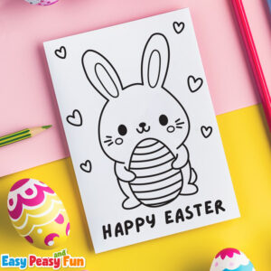 Free Printable Easter Cards to Color - Easy Peasy and Fun