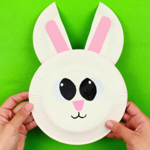 Cute Paper Plate Easter Bunny