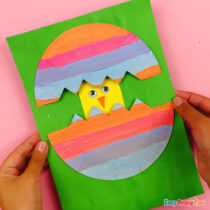 Hatching Chick Paper Plate Craft