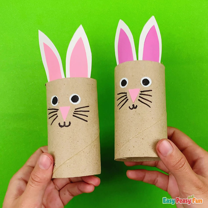 Easy Paper Roll Bunny Craft
