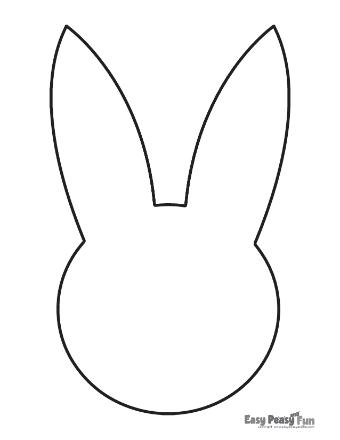 Giant Bunny Outline Template 2