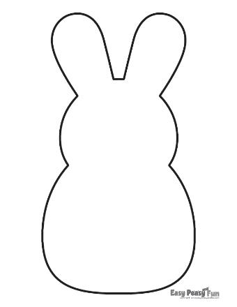 Blank Giant Bunny Outline 7