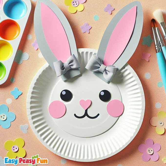Bunny Paper Plate Craft Idea