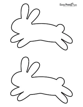 Large Bunny Outlines 12