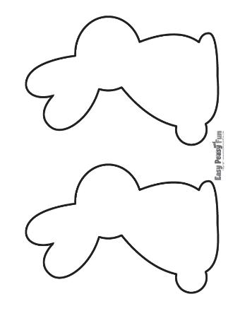 Blank Large Bunny Outline 9