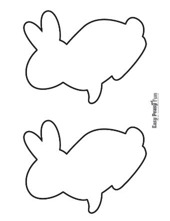 Blank Large Bunny Outline 11