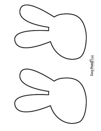 Large Bunny Outlines 4