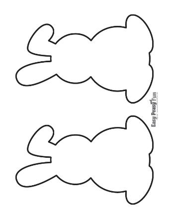 Large Bunny Outlines 6