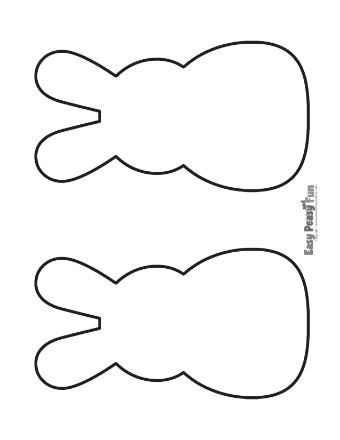 Blank Large Bunny Outline 7