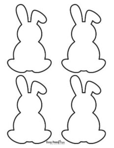 Bunny Layout Free Printable Bunny Templates for Crafts - Easy Peasy and Fun