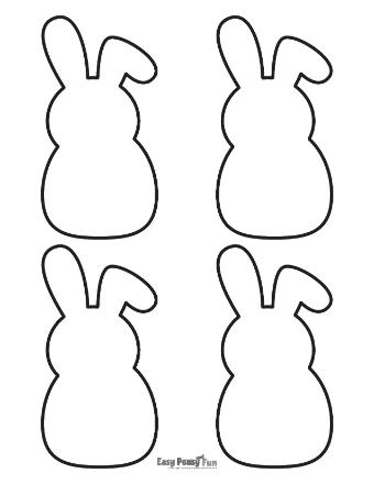 Medium Bunny Outlines 8