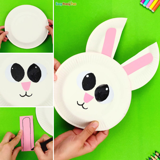 Paper Plate Bunny Craft Idea