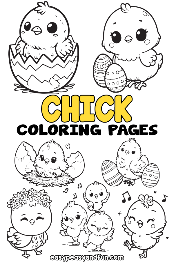 Printable Chick Coloring Pages