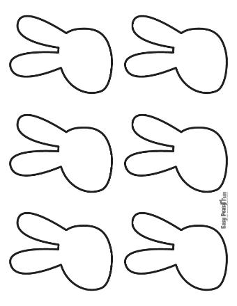 Small Bunny Outline Template 4