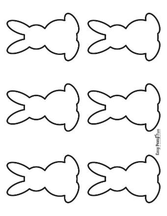 Blank Small Bunny Outline 5