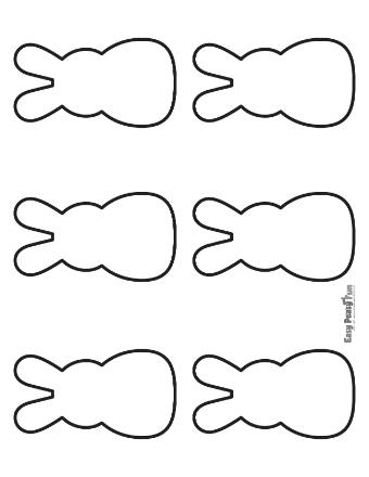 Blank Small Bunny Outline 7