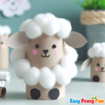 Toilet Paper Roll Sheep
