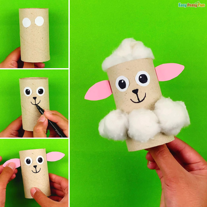 Toilet Paper Roll Sheep Idea