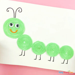 Cute Yarn Caterpillar Craft