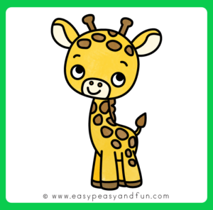 How to Draw a Giraffe – Step by Step Drawing Tutorial - Easy Peasy and Fun