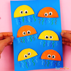 Easy Cupcake Liner Jellyfish Craft