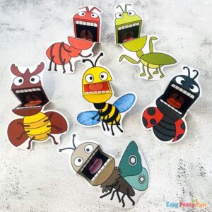 Printable Bug Puppets