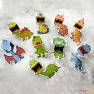 Printable Dinosaur Puppets