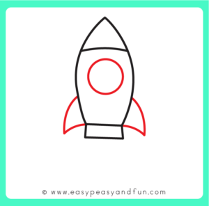 How to Draw a Rocket – Step by Step Drawing Tutorial - Easy Peasy and Fun