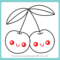 How to Draw Cherries – Step by Step Drawing Tutorial - Easy Peasy and Fun