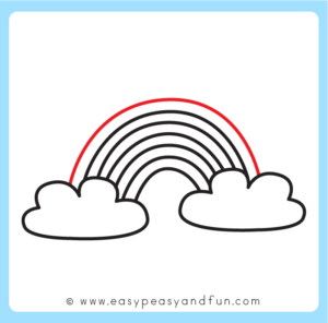 How to Draw a Rainbow – Step by Step Drawing Tutorial - Easy Peasy and Fun