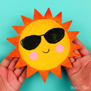 Cute Paper Plate Sun Craft