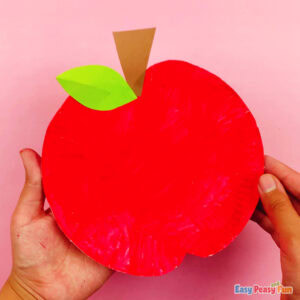 DIY Paper Plate Apple Craft