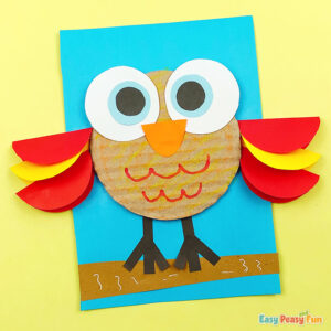 Cardboard Owl Craft Idea for Kids