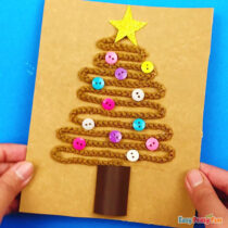 Twine Christmas Tree Craft
